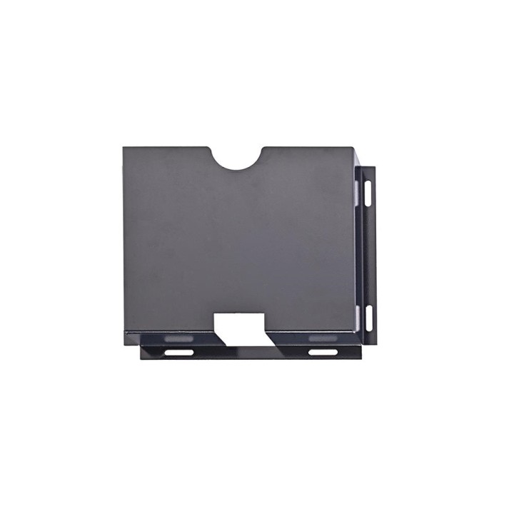 tasca porta-documenti in metallo per armadi rack 19", colore nero