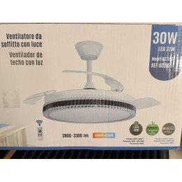 VENTILATORE DA SOFFITTO CON LUCE