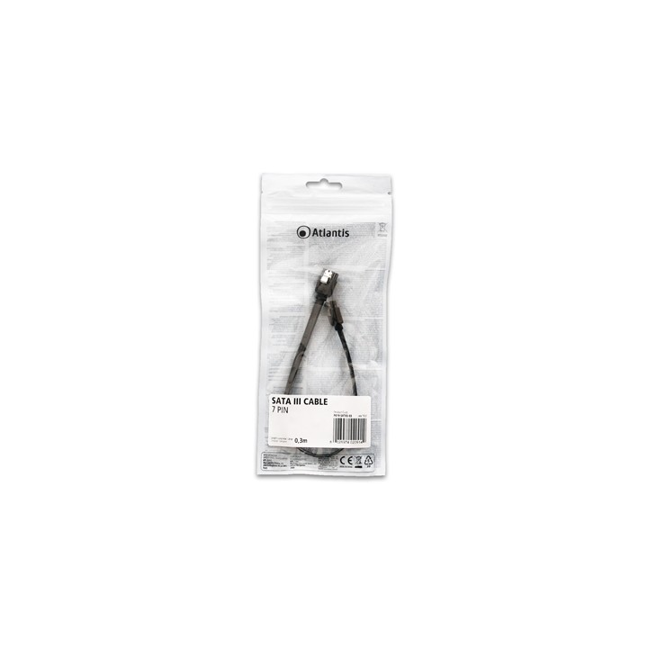 CAVO SATAIII 7PIN 0.30MT ATLANTIS P019-SATA3-03