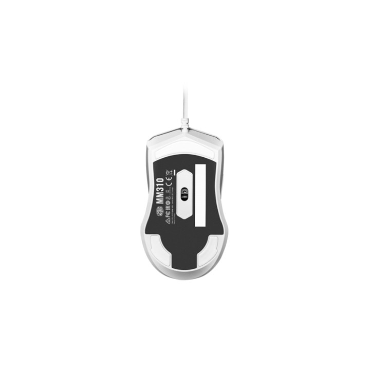 MOUSE GAMING COOLER MASTER MM-310-WWOL1 M310 WHITE WIRED OPTICAL USB RGB 50G